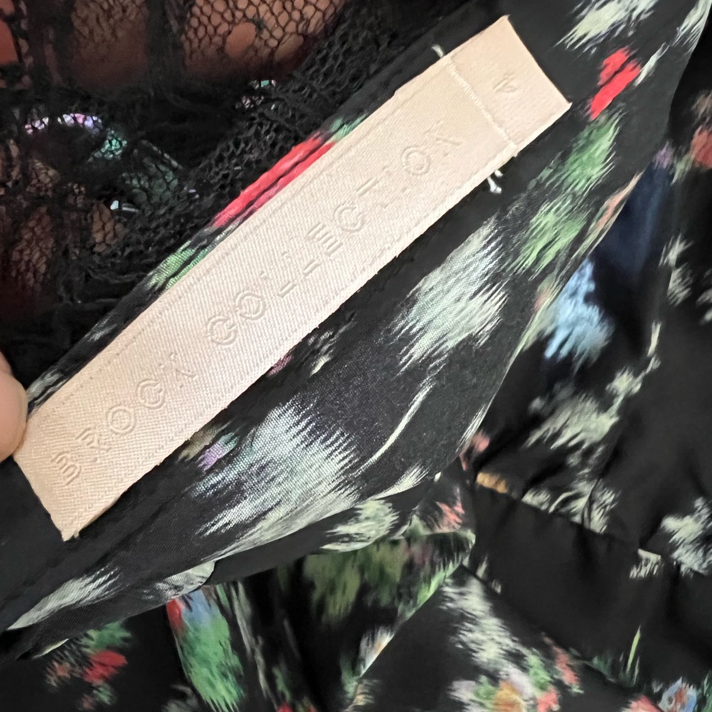 2018 BROCK COLLECTION 100% SILK Floral dress- BEAUTIFUL! Size 4 - Picture 12 of 15